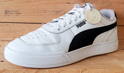 Puma Caven Low Leather Trainers UK8/US9/EU42 380810-02 White/Black
