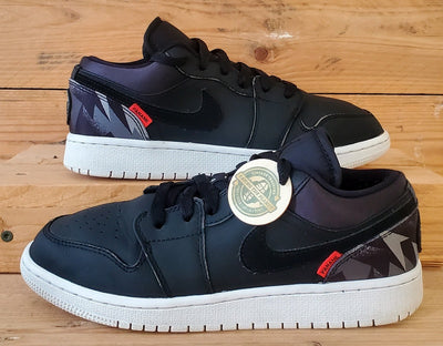 Nike Air Jordan 1 PSG Low Leather Trainers UK4/US4.5Y/EU36.5 CN1077-001 Black