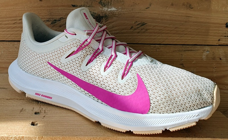 Nike Quest 2 Low Textile Trainers UK5/US7.5/EU38.5 CI3803-102 White Fire Pink