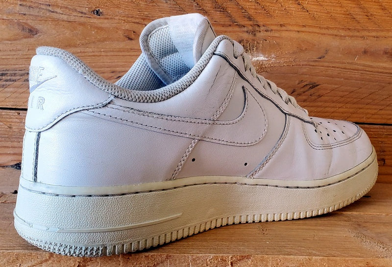 Nike Air Force 1 Low Leather Trainers UK8/US9/EU42.5 315122-111 Triple White