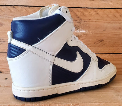 Nike Dunk Sky Hi Leather Trainers UK6/US8.5/EU40 528899-500 White/Purple