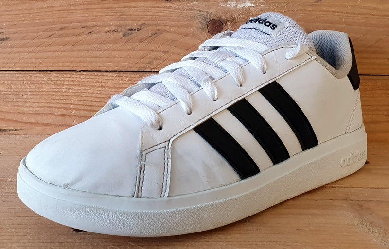 Adidas Grand Court Low Leather Trainers UK4.5/US5/EU37.5 GW6511 White/Black