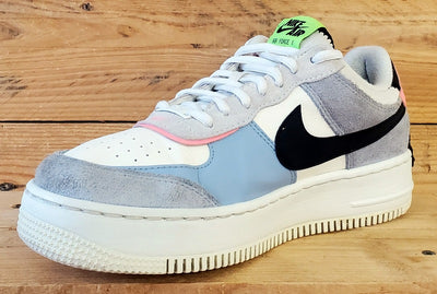 Nike Air Force 1 Shadow Low Trainers UK6/US8.5/EU40 CU8591-101 Sunset Pulse Blue