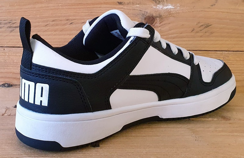 Puma Rebound Layup Low Leather Trainers UK5/US6C/EU38 370490-16 White/Black