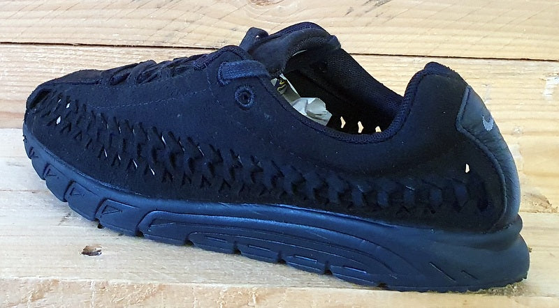 Nike Mayfly Woven Low Suede Trainers UK5/US7.5/EU38.5 833802-004 Triple Black