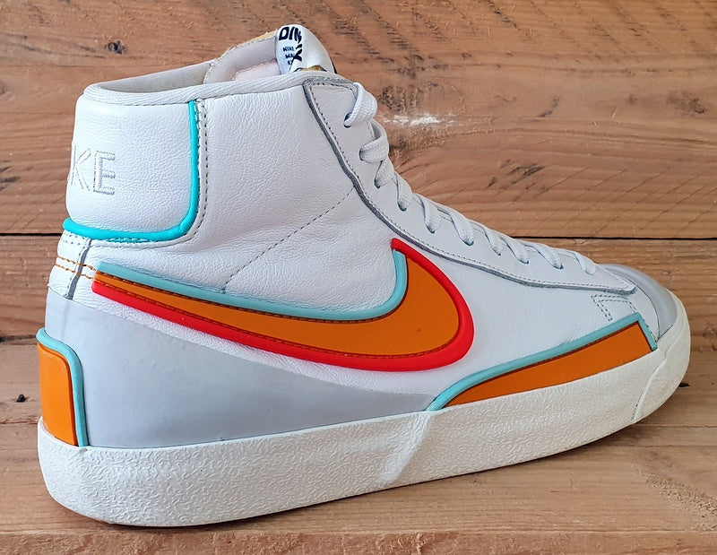 Nike Blazer Infinite Leather Trainers UK7.5/US8.5/EU42 DA7233-100 White Kumquat