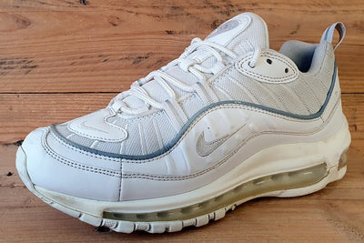 Nike Air Max 98 Leather/Textile Trainers UK5.5/US8/EU39 AH6799-114 Triple White