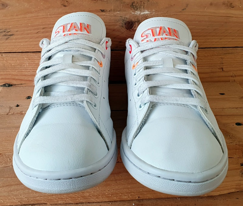 Adidas Stan Smith Low Leather Trainers UK6.5/US8/E40 H03196 White Pink Solar Red