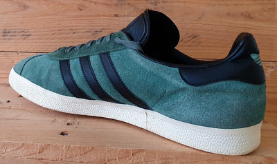 Adidas Gazelle Low Suede Trainers UK12/US12.5/EU47 BZ0033 Trace Green Black