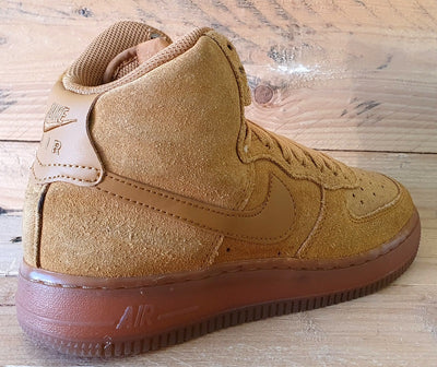 Nike Air Force 1 High LV8 3 Suede Trainers UK3/US3.5Y/EU35.5 CK0262-700 Wheat