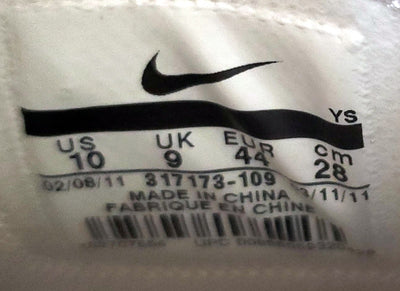 Nike Vandel Mid Leather Trainers UK9/US10/EU44 317179-109 White/University Red