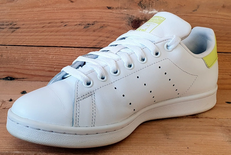 Adidas Stan Smith Low Leather Trainers UK6/US7.5/EU39 FW2707 White/Yellow