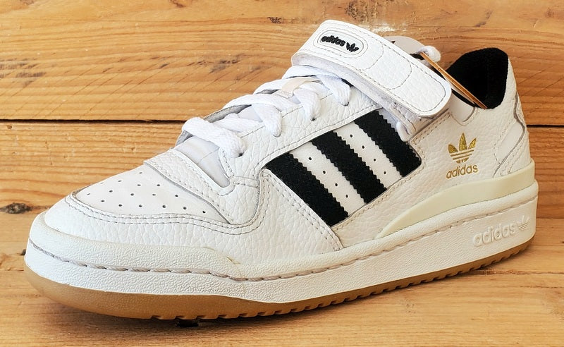 Adidas Forum Low Leather Trainers UK5/US5.5/EU38 H01924 Cloud White/Black/Gum
