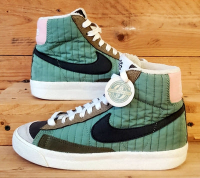 Nike Blazer 77 Premium Mid Trainers UK3/US3.5Y/EU35.5 DO5216-331 Oil Green