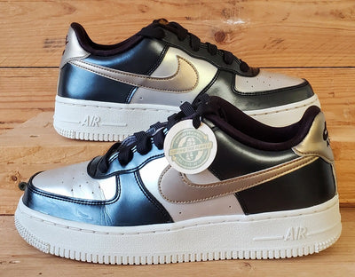 Nike Air Force 1 Metallic Trainers UK4.5/US5Y/EU37.5 849345-003 Cool Grey/Black
