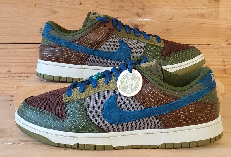 Nike Dunk Cacao Low Textile Trainers UK11/US12/EU46 DR0159-200 Green/Brown