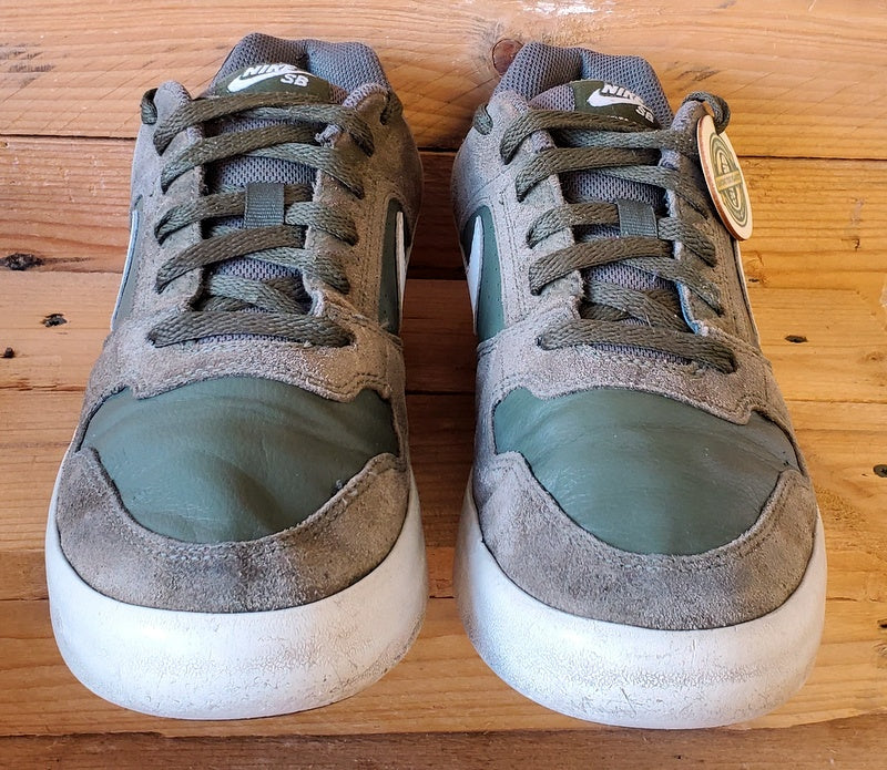 Nike SB Delta Force Low Leather Trainers UK7/US8/EU41 942237-200 Green/White