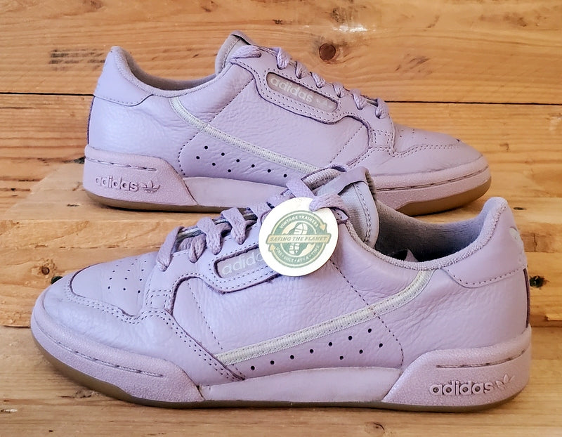 Adidas Continental 80 Leather Trainers UK4/US5.5/EU36.5 G27719 Soft Vision Pink