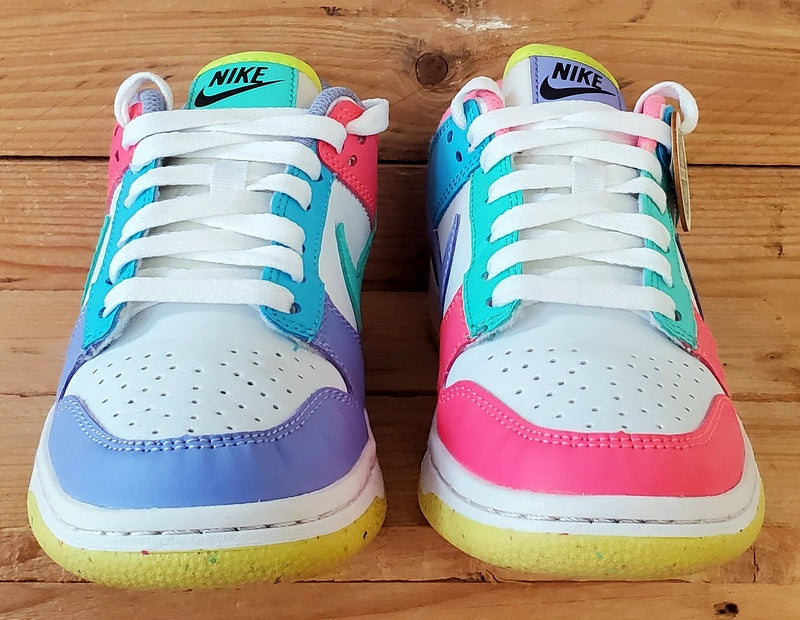 Nike Dunk Easter Candy Leather Trainers UK4/US6.5/EU37.5 DD1872-100 White/Multi