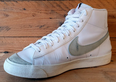 Nike Blazer Mid 77 Leather Trainers UK8/US9/EU42.5 BQ6806-106 White Light Bone