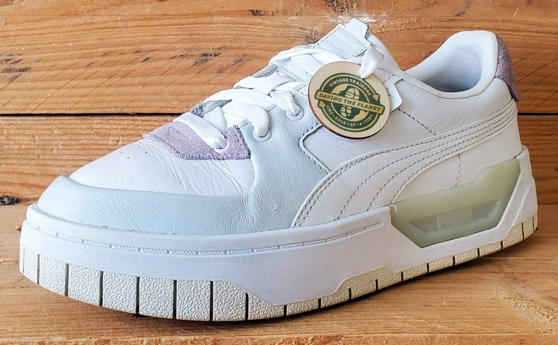 Puma Cali Dream Low Leather Trainers UK4.5/US7/EU37.5 383112-02 Cloud White
