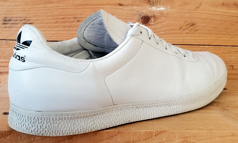 Adidas Gazelle Low Leather Trainers UK10/US10.5/Eu44.5 018113 Triple White