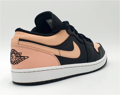 Nike Air Jordan 1 Low Leather Trainers 553558-034 Pink/Black UK9.5/US10.5/EU44.5