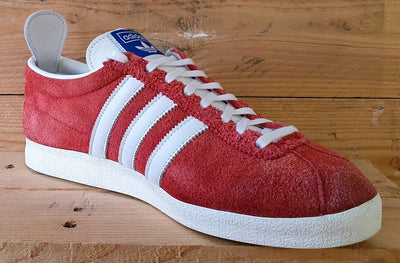 Adidas Originals Gazelle Suede Low Trainers UK9/US9.5/EU43 FU9657 Red/White