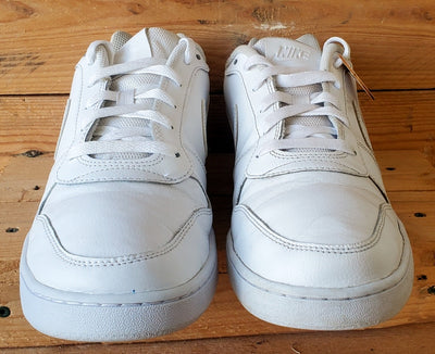Nike Ebernon Low Leather Trainers UK10/US11/EU45 AQ1775-100 Triple White