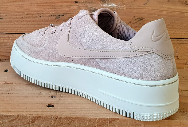 Nike Air Force 1 Sage Suede Trainers UK6/US8.5/EU40 AR5339-201 Particle Beige