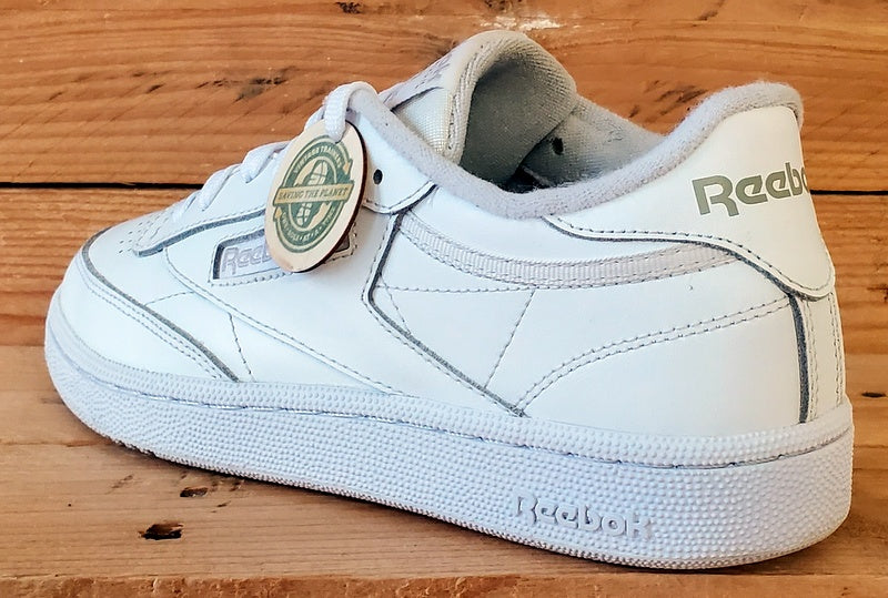 Reebok Club C 85 Low Leather Trainers UK4.5/US7/EU37.5 BS7685 Triple White