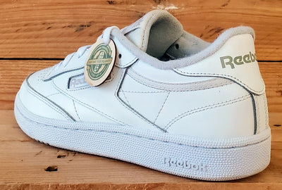 Reebok Club C 85 Low Leather Trainers UK4.5/US7/EU37.5 BS7685 Triple White