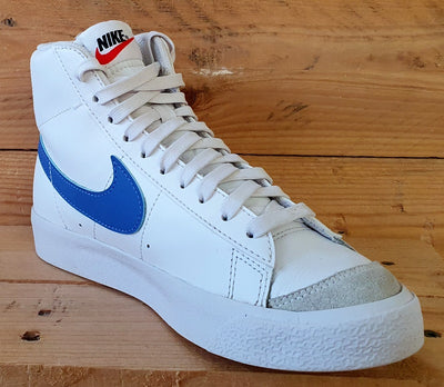 Nike Blazer 77 Mid Leather Trainers UK4/US4.5Y/EU36.5 DA4086-117 White/Red/Blue