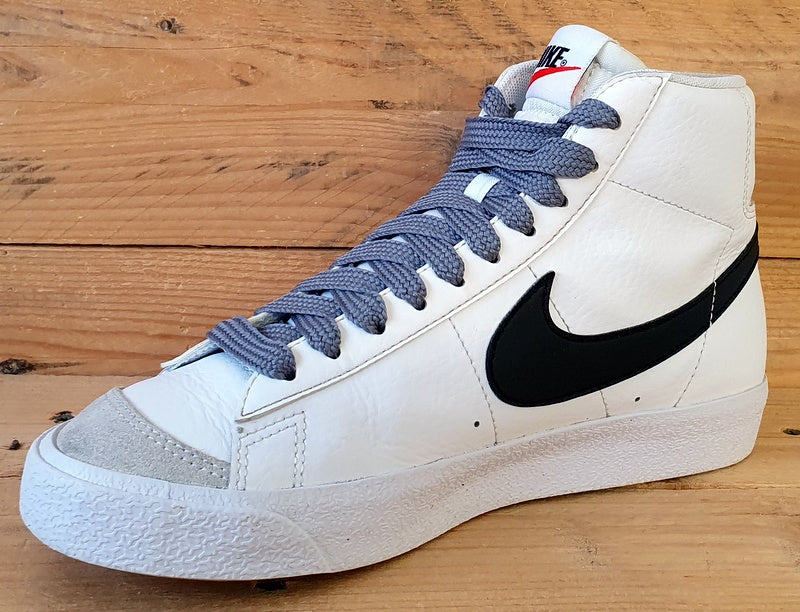 Nike Blazer Mid 77 GS Leather Trainers UK5/US5.5Y/EU38 DA4086-100 White/Black