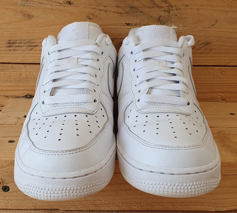 Nike Air Force 1 Low Leather Trainers UK7/US9.5/EU41 DD8959-100 Triple White