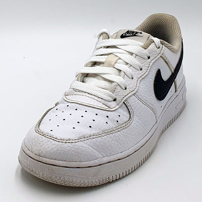 Nike Air Force 1 Low Leather Trainers CZ1685-100 White/Black UK2/US2.5Y/EU34