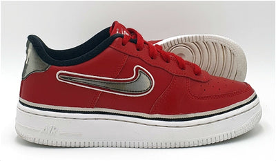 Nike Air Force 1 LV8 Low Leather Trainers AR0734-600 Varsity Red UK5/US5.5Y/EU38
