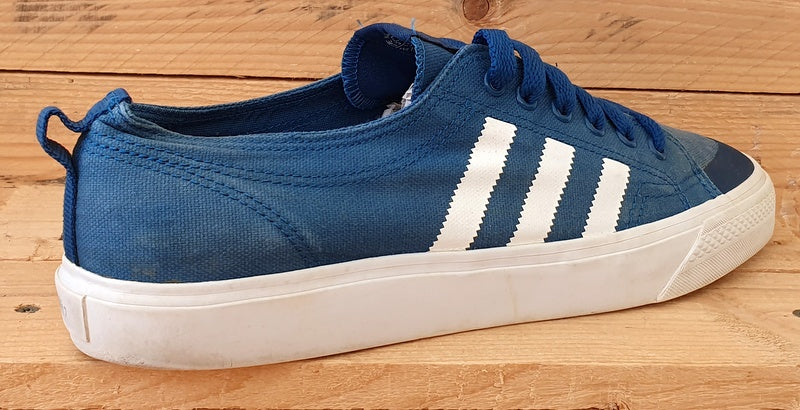 Adidas Nizza Low Canvas Trainers D65866 Tribe Blue/Cloud White UK11/US11.5/EU46