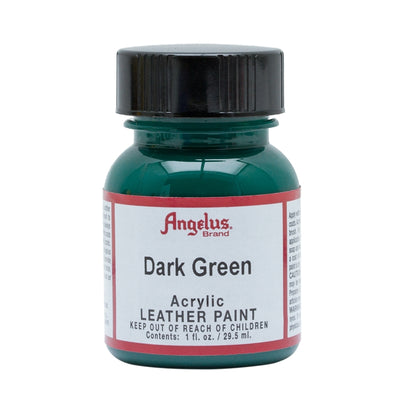 Angelus Acrylic Leather Paint - Dark Green - 1fl oz / 30ml - Custom Sneakers