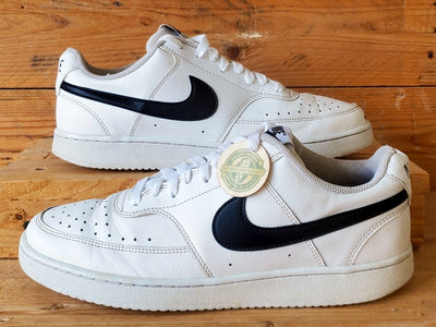 Nike Court Vision Low Leather Trainers UK7/US8/EU41 DH2987-101 White/Black