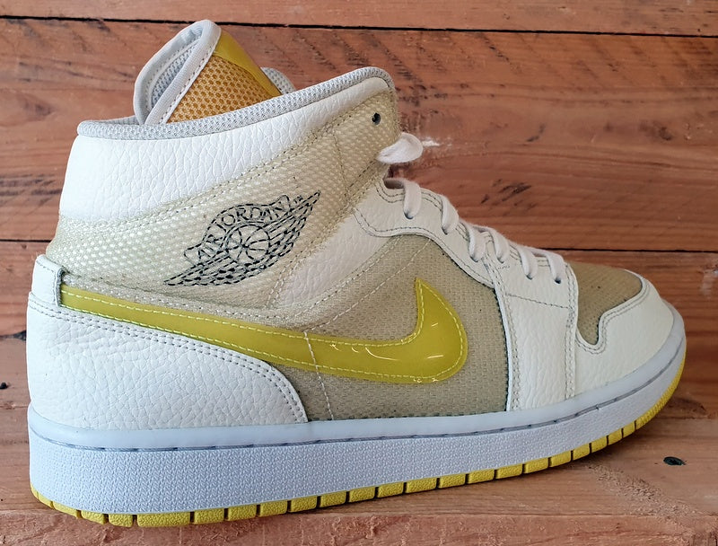 Nike Air Jordan 1 Mid SE Trainers UK9.5/US12/EU44.5 DB2822-107 Voltage Yellow