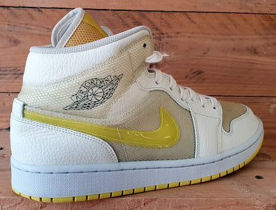 Nike Air Jordan 1 Mid SE Trainers UK9.5/US12/EU44.5 DB2822-107 Voltage Yellow