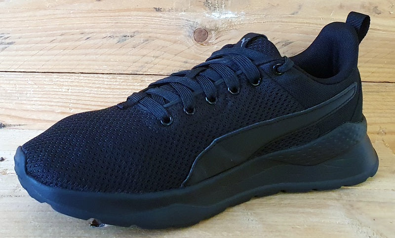 Puma Anzaran Low Textile Trainers UK5.5/US6.5C/EU38.5 372004-10 Triple Black