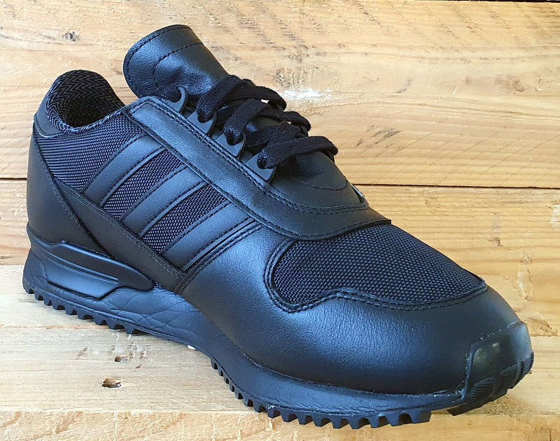 Adidas Hartness SPZL Low Leather Trainers UK9/US9.5/EU43 HP8844 Triple Black