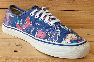 Vans Off The Wall Low Canvas Trainers UK3.5/US6/EU36 TB9O Blue/Floral