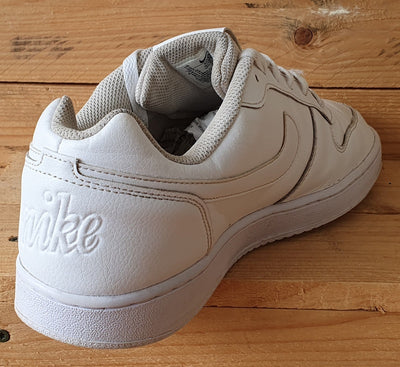 Nike Ebernon Low Leather Trainers UK9/US10/EU44 AQ1775-100 Triple White