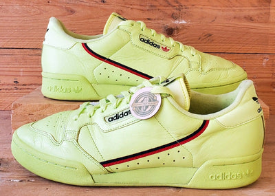 Adidas Continental 80 Leather Trainers UK11/US11.5/E46 B41675 Semi Frozen Yellow