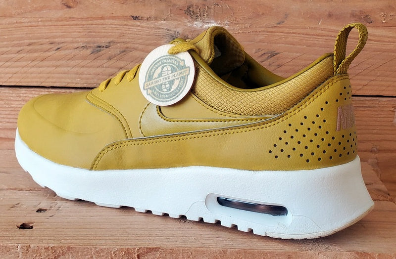 Nike Air Max Thea Premium Leather Trainers UK6/US8.5/EU40 616723-303 Dark Citron