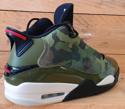 Nike Air Jordan Dub Zero Mid Trainers UK9/US10/EU44 311046-200 Olive Camo