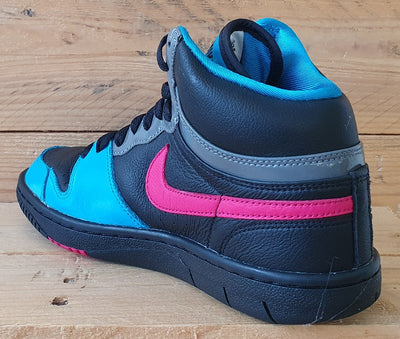 Nike Court Force Mid Leather Trainers UK4/US6.5/EU37.5 407872-040 Black/Blue